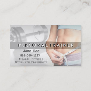 Personal Trainer Business Card