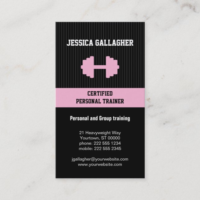 Personal Trainer Business Card (Front)