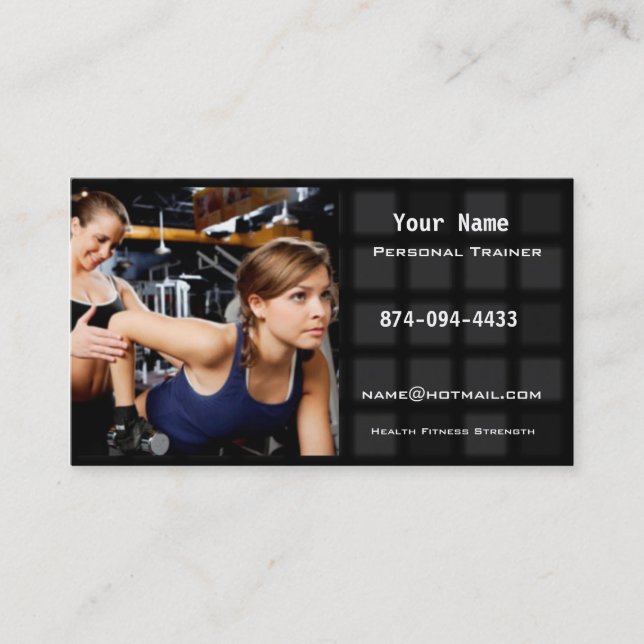 Personal Trainer Business Card (Front)