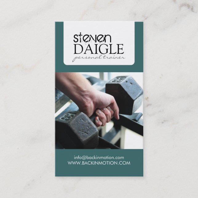 Personal Trainer Business Card (Front)