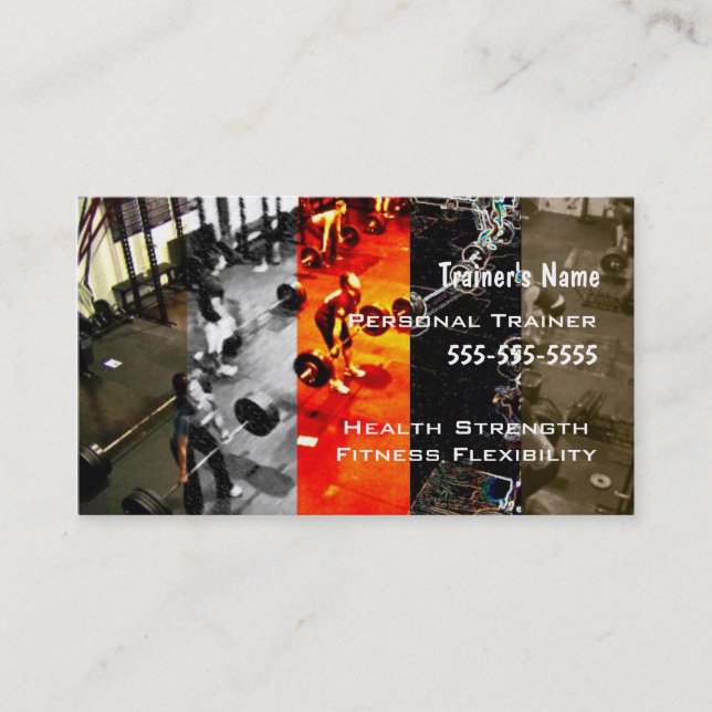 Personal Trainer Business Card (Front)