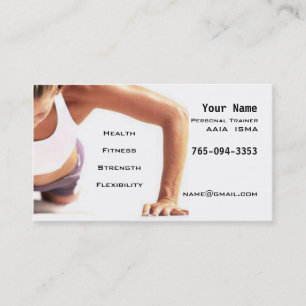 Personal Trainer Business Card