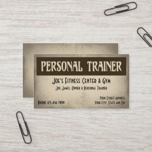 Personal Trainer Business Card