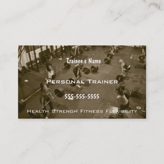 Personal Trainer Business Card (Front)