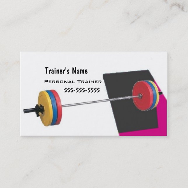 Personal Trainer Business Card (Front)
