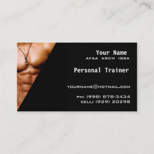 Personal Trainer Business Card