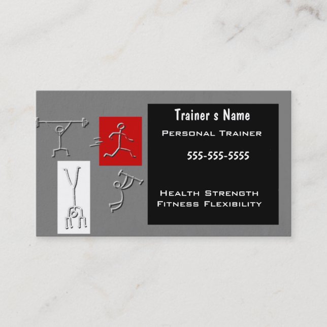 Personal Trainer Business Card (Front)