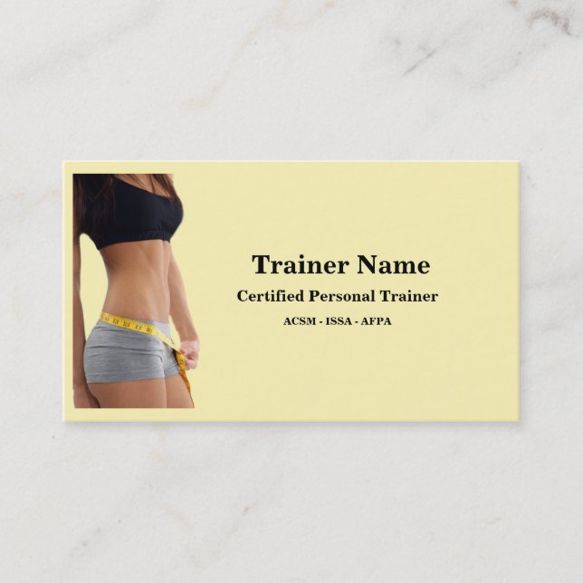 Personal Trainer Business Card (Front)