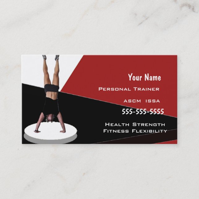 Personal Trainer Business Card (Front)