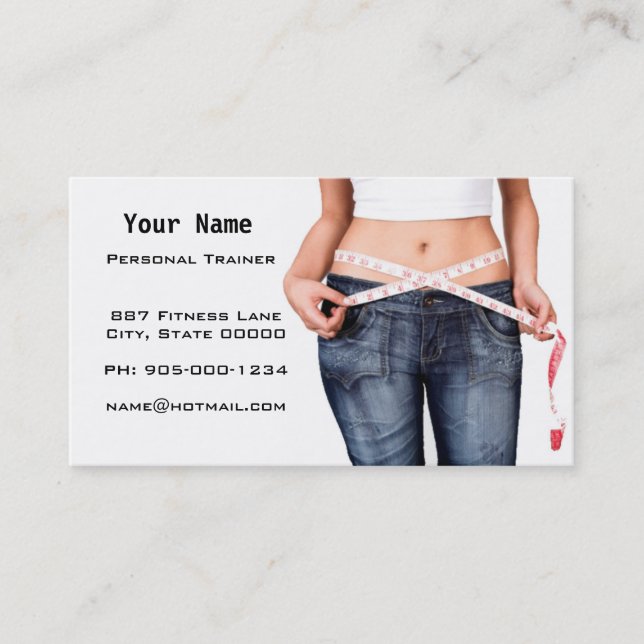 Personal Trainer Business Card (Front)