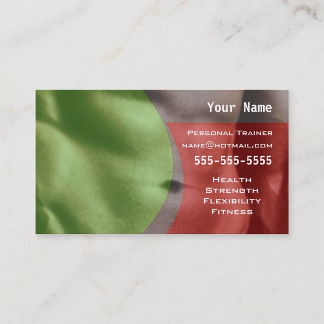 Personal Trainer Business Card (Front)
