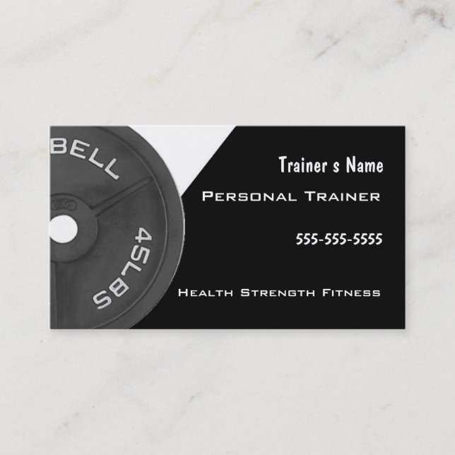 Personal Trainer Business Card (Front)