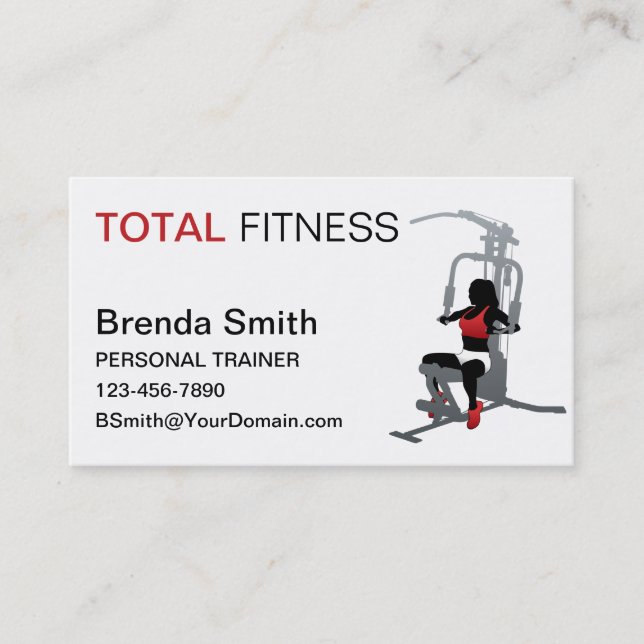 Personal Trainer Business Card (Front)