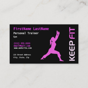 Personal Trainer Business Card
