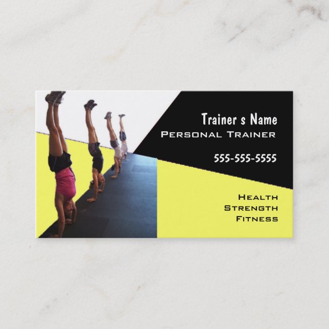 Personal Trainer Business Card (Front)