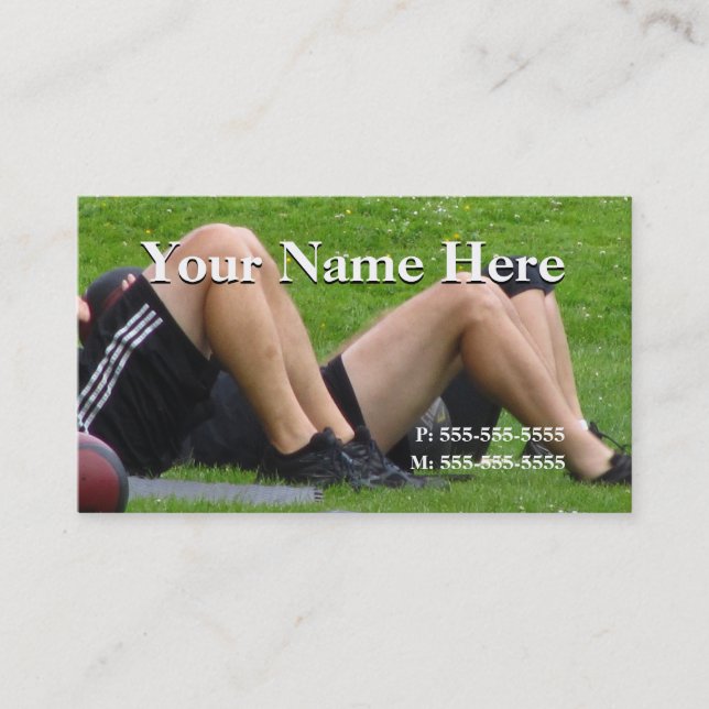 Personal Trainer Business Card (Front)
