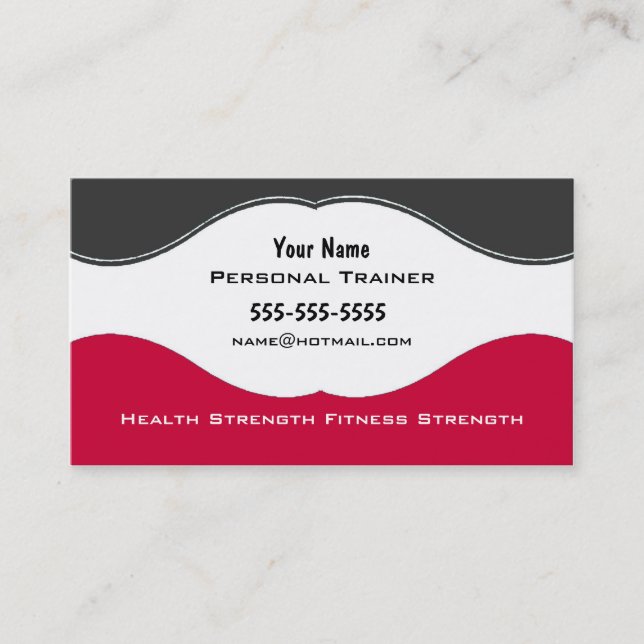 Personal Trainer Business Card (Front)
