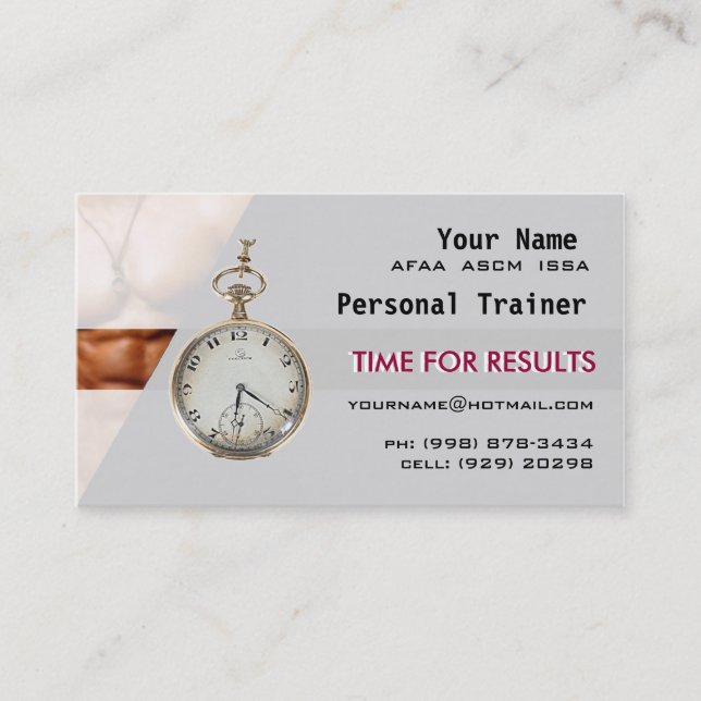Personal Trainer Business Card (Front)