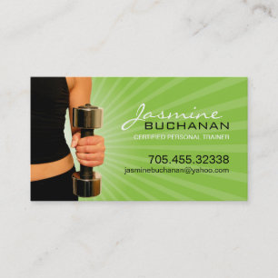 Personal Trainer Business Card Template