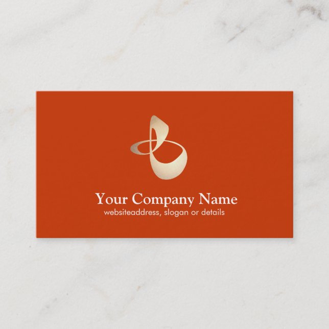 Personal Trainer Business Orange Card (Front)