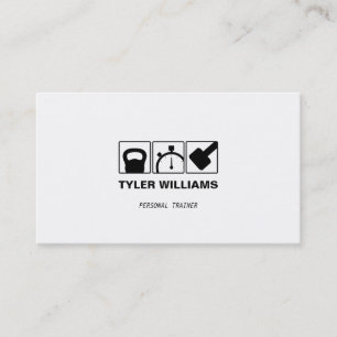 Personal Trainer Cross Training Fitness Business Card
