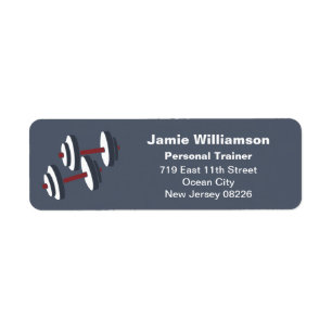 Personal Trainer Dumbbell Adresse de retour