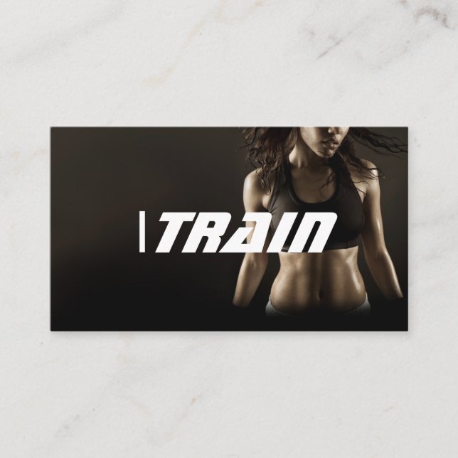Personal Trainer Exercise Gym Fitness Business Business Card (Front)