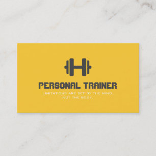 Personal Trainer Exercise Gym Fitness Business Card