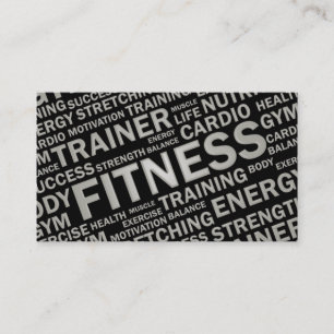 Personal Trainer & Fitness Business Card