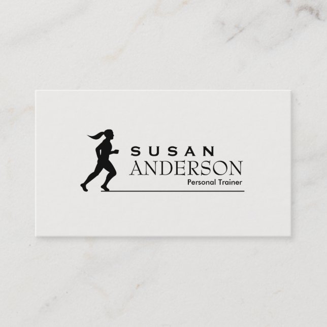 Personal Trainer & Fitness Business Card (Front)