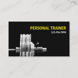 Personal Trainer Fitness Business Card