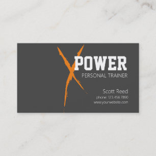 Personal Trainer, Fitness Business Card