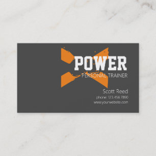 Personal Trainer, Fitness Business Card