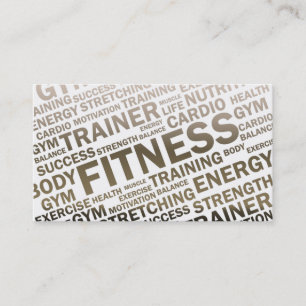 Personal Trainer & Fitness Business Card