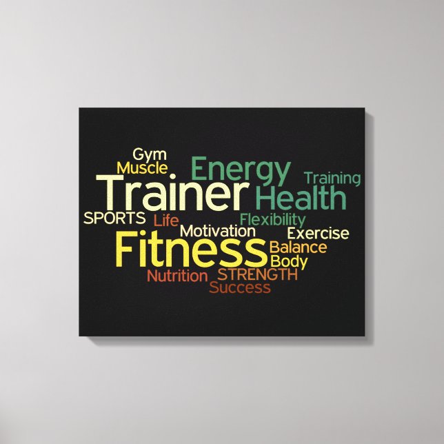 Personal Trainer/Fitness Centre Canvas Print (Front)