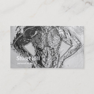 Personal Trainer & Fitness Chrome Muscles Business Card