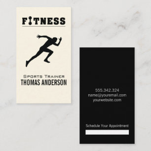 Personal Trainer / Fitness Logo Appointment Card