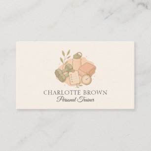 Personal Trainer Fitness Workout Health Coaching Business Card