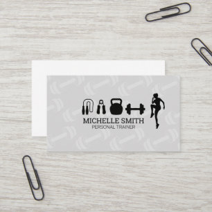 Personal Trainer   Gym Equipment Business Card