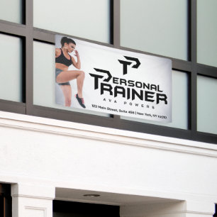 Personal Trainer Gym Fitness Personalized Banner