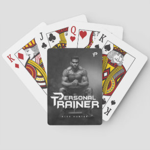 Personal Trainer Gym Fitness Personalized Playing Cards