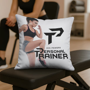 Personal Trainer Gym Fitness Personalized Throw Pillow