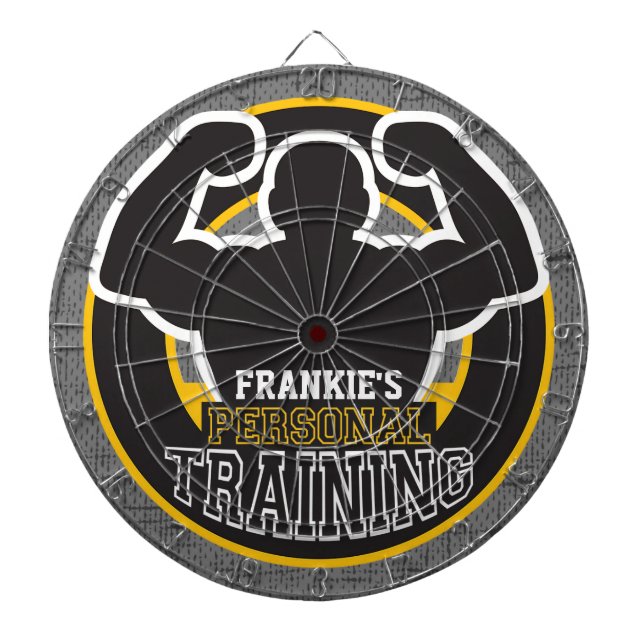 Personal Trainer GYM Power Training Fitness Custom Dartboard (Front)