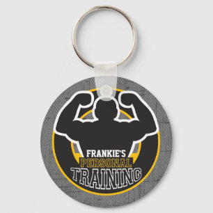 Personal Trainer GYM Power Training Fitness Custom Keychain