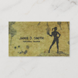 Personal Trainer Ink Girl Business Card
