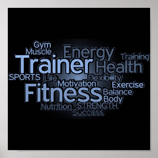 Personal Trainer or Fitness Center Poster (Front)