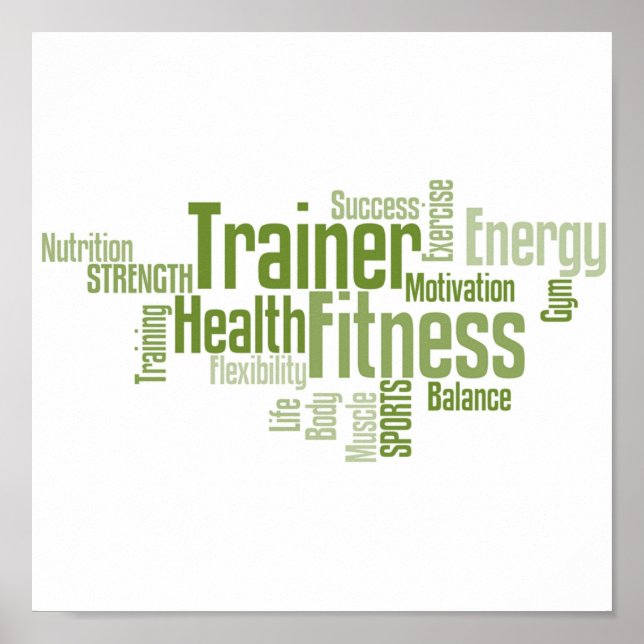 Personal Trainer or Fitness Center Poster (Front)