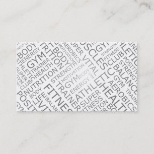 Personal Trainer or Fitness Centre Business Card