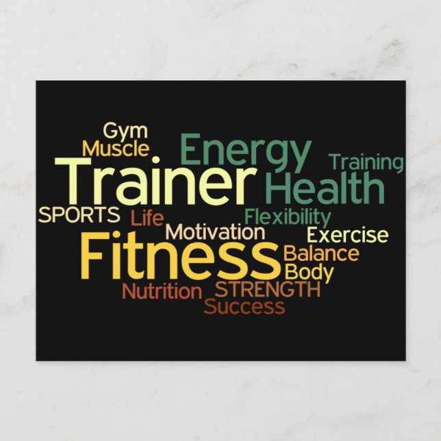 Personal Trainer or Fitness Centre Post Card (Front)