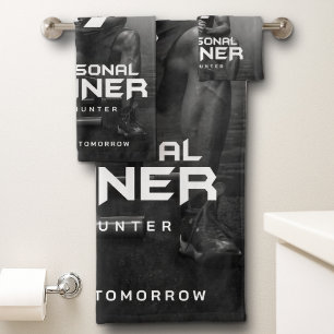 Personal Trainer Personalized Bath Towel Set